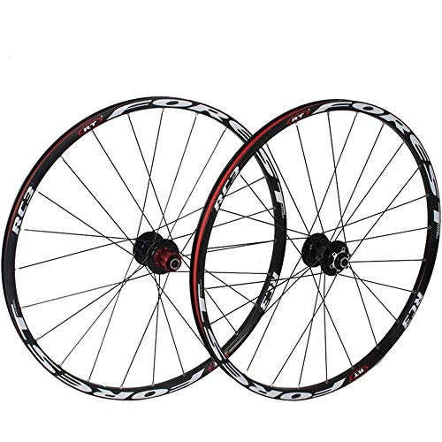 Mountain Bike Wheel : CHP MTB Bicycle Wheelset, 26 / 27.5In Double Walled Aluminum Alloy Mountain Bike Wheels V-Brake Disc Rim Brake Sealed Bearings 8 / 9 / 10 Speed Cassette (Color : 27.5in)