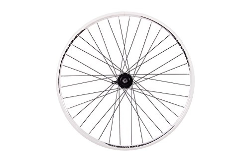 Mountain Bike Wheel : CHRISSON Trekking Mountain Bike Rear Wheel VR HR 27.5650b Disk Aero Rim White TZ