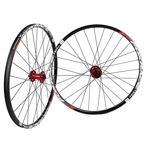 Mountain Bike Wheel : Components Bike Wheelset For 26 27.5 29 Inch Double Wall MTB Rim Disc Brake Quick Release Mountain Bike Wheels 24H 7 8 9 10 Speed (Color : A, Size : 29inch)