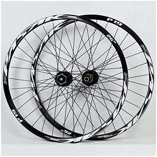 Mountain Bike Wheel : Components MTB Wheelset For Bicycle 26 27.5 29 Inch Alloy Rim Mountain Bike Wheel Disc Brake 7-11speed Cassette Hubs Sealed Bearing QR (Color : E, Size : 27.5inch)