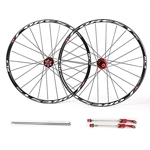 Mountain Bike Wheel : Components Wheel Mountain Bike for 26" 27.5" Double Wall Rim Set, Disc Rim Brake 7 8 9 10 11speed Sealed Bearings Hub (Color : White, Size : 27.5inch)