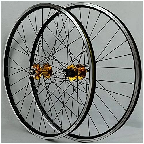 Mountain Bike Wheel : cvhtroe 26 Inch V-brake MTB Bicycle Wheelset, Double Wall Aluminum Alloy Disc Brake Hybrid / Mountain Rim 11 speed Wheel