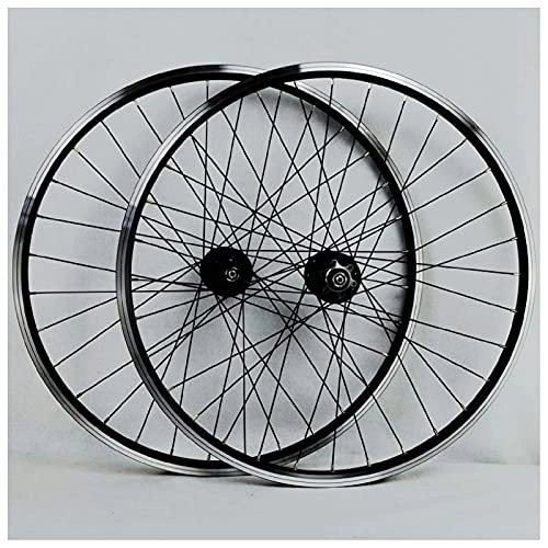 Mountain Bike Wheel : cvhtroe Bicycle Wheelset 26 Inch Double Wall Aluminum Alloy Hybrid / Mountain Rim Disc / V-Brake MTB Cycling Wheels for 7-11speed