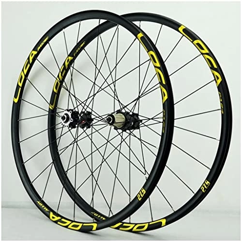 Mountain Bike Wheel : cvhtroe Mountain Bike Wheelset 26 27.5 29 Inch, Double Wall Aluminum Alloy Road Bicycle Wheels Sealed Bearing 24 Hole for 7 / 8 / 9 / 10 / 11 Speed