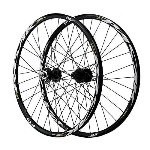 Mountain Bike Wheel : cvhtroe MTB Bike Wheelset 26 / 27.5 Inch Double Wall Aluminum Alloy 29 ER Mountain Wheels Disc Brake Compatible 7 / 8 / 9 / 10 / 11 Speed