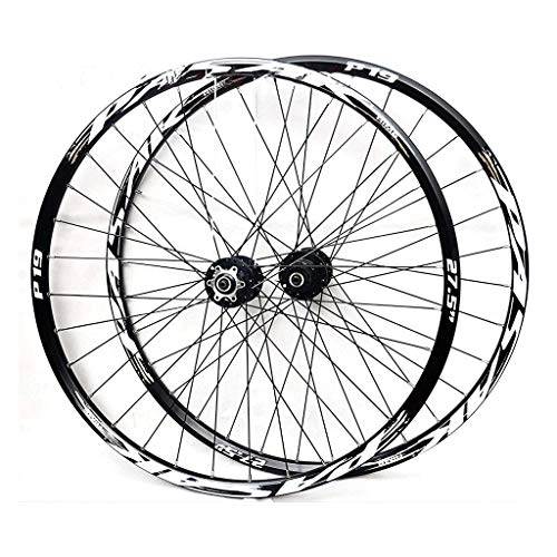 Mountain Bike Wheel : CWYP-MS Bike Wheelset, 26 / 27.5 / 29 Inch Mountain Bike Wheel Brake Wheel Set Quick Release Palin Bearing 7, 8, 9, 10, 11 Speed, Black (Size : 29in)