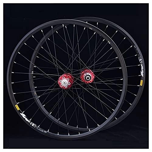 Mountain Bike Wheel : Cycling Mountain Bike Wheelset 26"27.5" Disc Brake Bike Wheels For 8 9 10 11 Speed Cassette, 32H Aluminum Alloy Hub Bicycle Wheels Quick Release (Size : 26")
