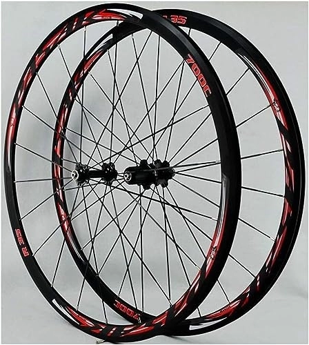 Mountain Bike Wheel : Cycling Wheels Bicycle Wheels Mountain Bike Wheelset 700c C / V-Brake Double Wall Alloy Rims 30mm For 7 / 8 / 9 / 10 / 11 Speed