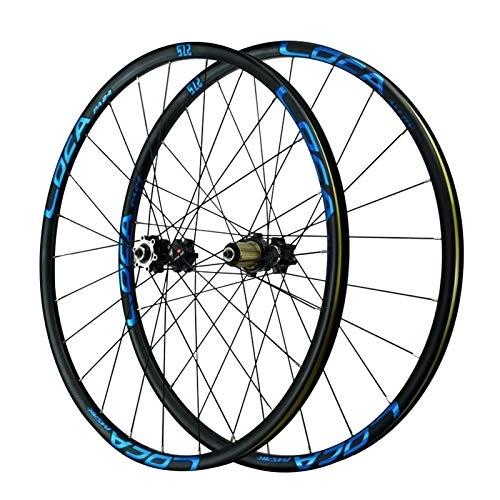Mountain Bike Wheel : Cycling Wheelsets, Mountain Bike Aluminum Alloy Ultralight Rim Quick Release Wheel Standard American Mouth 27.5 Inch Bicycle Wheel (Color : Blue, Size : 27.5inch)