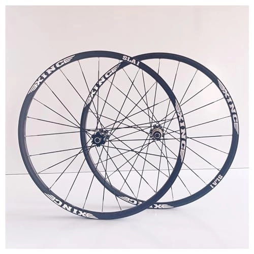 Mountain Bike Wheel : DFNBVDRR 26 / 27.5 / 29In Mountain Bike Wheelset Quick Release 6 Bolts Disc Brakes 24H Staight Pull Spokes MTB Wheels Fit 8-11 Speed Cassette (Color : Svart, Size : 27.5in)