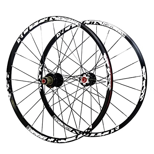 Mountain Bike Wheel : DHMKL 26 / 27.5 / 29 Inches MTB Bike Wheel, Mountain Bike Wheel / 120 Ringtones / Front 100mm Rear 135mm / Front And Rear 24 Holes / Support 390kg Tension / Support 7-8-9-10-11 Speed