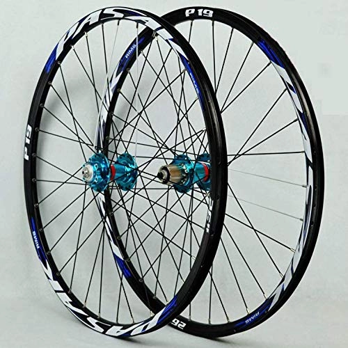 Mountain Bike Wheel : dl Mountain Bike Wheels Disc brake Wheelset Rims 26" / 27.5" / 29" Bike Wheel, Blue