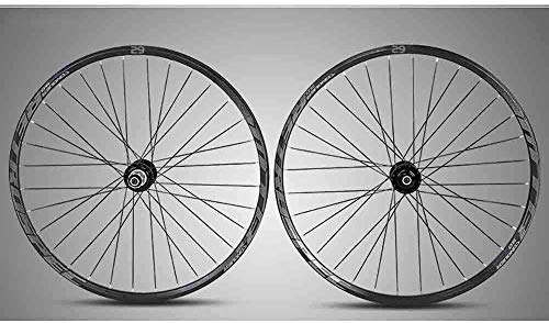 Mountain Bike Wheel : DSHUJC Mountain bike wheel 27.5 / 29 inches, double-walled cassette hub bicycle wheelset disc brake hybrid Fast release 32 holes 8, 9, 10, 11 speed