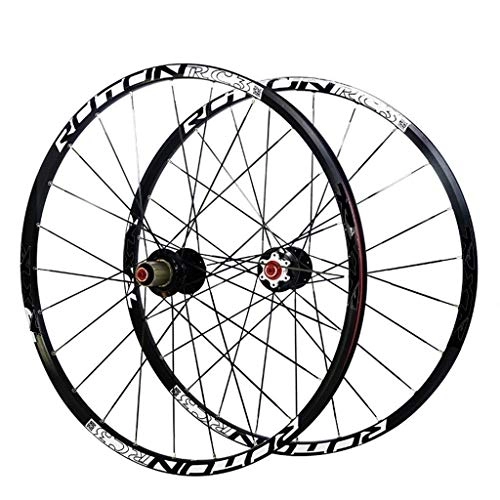Mountain Bike Wheel : DZGN MTB Wheels 26"27.5" Mountain Bike Wheelset Bicycle Trilateral Milling Light Alloy Wheel Carbon Hub Black 1790g, 27.5inch