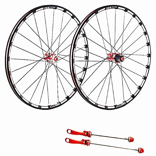 Mountain Bike Wheel : EVERAIE Bike Wheels, Carbon Fiber Mountain Bike Wheel Set 5 Palin 26 / 27.5 / 29 Inch Quick Release Barrel Shaft 120 Ring (Size : 26")