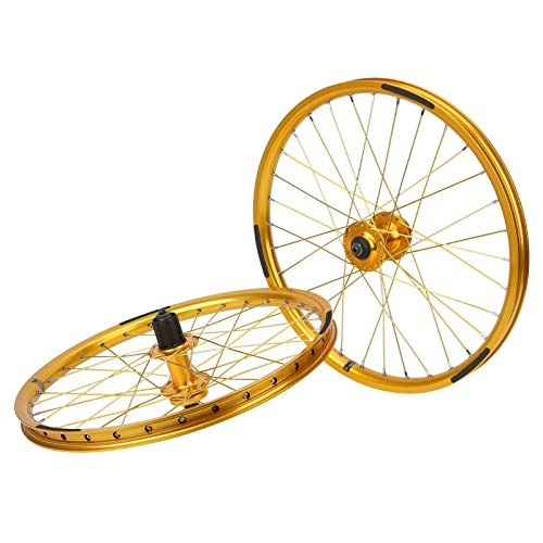 Mountain Bike Wheel : EVTSCAN 1Pair Bicycle Wheel Set 32 Holes BMX Mountain Bike Wheelset Rims for 20inches 406