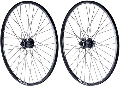 Mountain Bike Wheel : Exal DC19 Disc Wheelset 26" black 2019 mountain bike wheels 26
