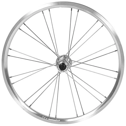Mountain Bike Wheel : exquisite workmanship Folding Bicycle Wheelset 20 Inch Mountain Bike Wheel Set Folding Bicycle Front 2 Rear 4 Bearing V Brake for Cycling(Silver)
