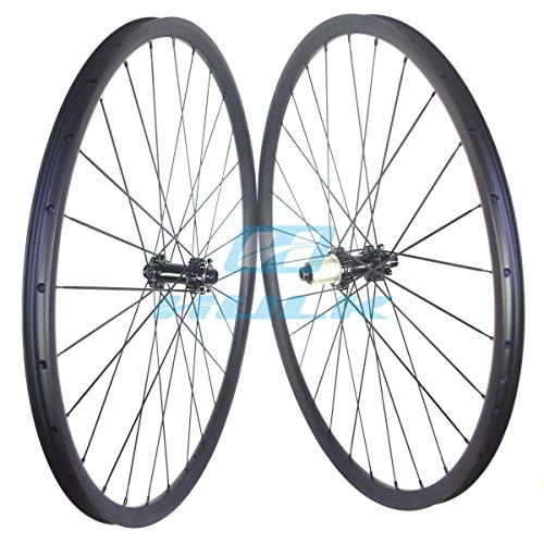 Mountain Bike Wheel : FidgetGear 27.5er 27mm width Carbon wheelset for mountain bike powerway M32 straight pull