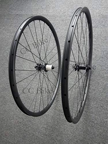 Mountain Bike Wheel : FidgetGear 29er 27mm width Carbon MTB wheelset with powerway M32 straight hub mountain bike