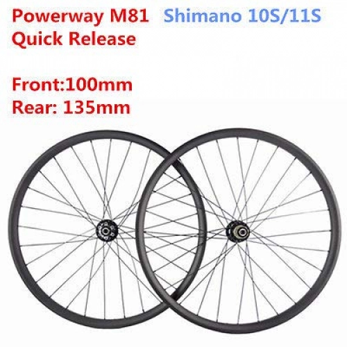 Mountain Bike Wheel : FidgetGear 29er carbon asymmetric mtb wheelset 33 width carbon wheels for XC mountain bike