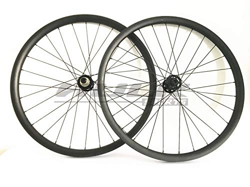 Mountain Bike Wheel : FidgetGear 29er carbon mtb wheels 40mm width wheels for Down hill mountain bike XD cassette