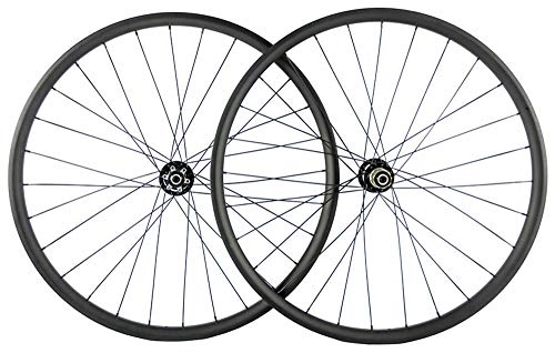 Mountain Bike Wheel : FidgetGear 29ER Mountain Bike Carbon Wheelset 35mm Width 25mm Depth with boost hub 110 / 148