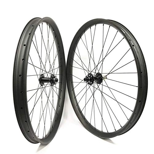 Mountain Bike Wheel : FidgetGear 29er Mountain Bike Carbon Wheelset 50mm Width 25mm Depth with boost hub 110 / 148