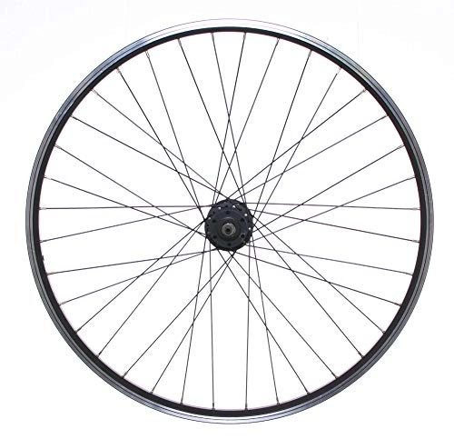 Mountain Bike Wheel : FireCloud Cycles Rodi VISION 26" Front Wheel Mountain Bike Bicycles Q / R Black (Double Wall) Disc