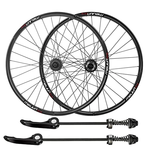 Mountain Bike Wheel : Foldable Bicycle Wheelset 20'' 406 BMX Rim 32H Disc Brake Quick Release MTB Wheels 100 / 135mm Hub For 7 / 8 / 9 / 10 Speed Cassette Mountain Bike Wheelset 1710g (Color : 406 Black)