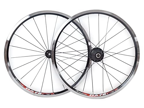 Mountain Bike Wheel : Foldable Bike Wheels 20 Inch 406 / 451 BMX V Brake Wheels For MTB Bicycle 20 / 24 Holes Rim Quick Release Hub 100 / 130mm 7 / 8 / 9 / 10 / 11 Speed Cassette 1442g (Color : Black, Size : 406) (Black 406)