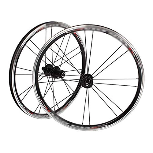 Mountain Bike Wheel : FREEDOH Mountain Bike Wheel 20 Inch MTB Bike Rims Rim (C / V) Brake Aluminum Alloy Hub Front 2 Rear 5 Sealed Bearings for 7 / 8 / 9 / 10 Speed Cassette Flywheel, Black, 451