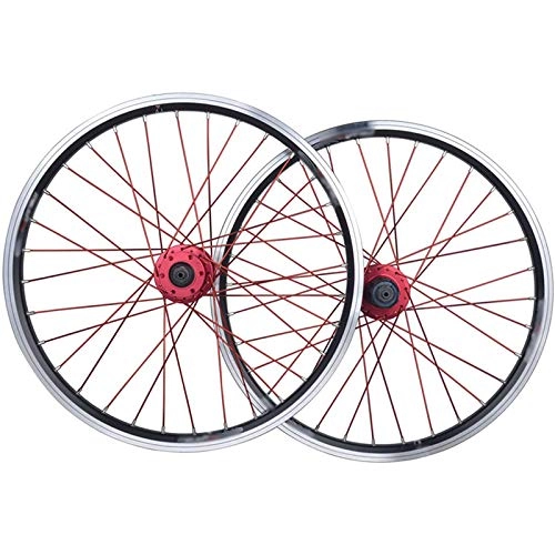 Mountain Bike Wheel : FREEDOH Mountain Bike Wheel Set 20 Inch, Mountain Bike Rims V Brake / Disc Brake Dual 6061 Aluminum Alloy MTB Rim 32 Holes 7 / 8 / 9 / 10 Speed, 20icnh