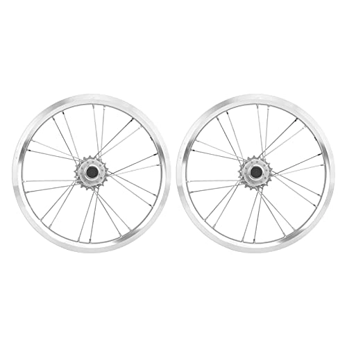 Mountain Bike Wheel : Fupei Bike Rim Brake Wheelset, Bike Disc Brake Wheelset Aluminum Alloy 5 Speed V Brake for Mountain Road Bike(Silver)