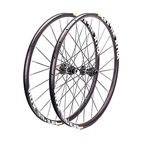 Mountain Bike Wheel : GaoGaoBei Mountain Bike Wheelsets 26 / 27.5 / 29", Thru Axle, Alloy Disc Brake Straight Pull Front 2 Rear 4 Bearing Hubs, Spokes Bike Wheel fit 8 / 9 / 10 / 11 Speed Cassette, Center lock, 27.5in, Super