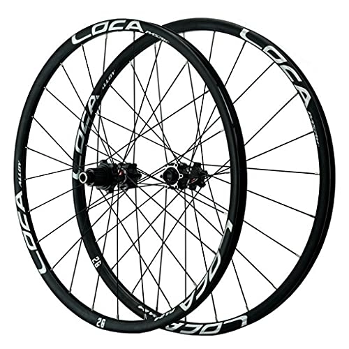 Mountain Bike Wheel : GAOZHE 26 / 27.5 / 29" Mountain Bike Front and Rear Wheelsets MTB Ultralight Aluminum Alloy Wheels Thru Axle Disc Brakes 24 Holes MTB Rim 12 Speed (Color : Silver, Size : 27.5in)