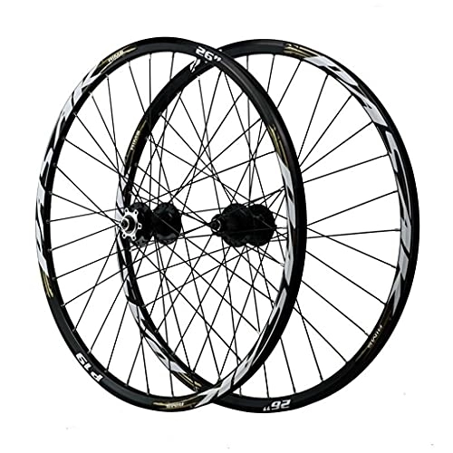 Mountain Bike Wheel : GAOZHE MTB Bicycle Wheelset 26 / 27.5 / 29 in Mountain Bike Wheel Quick Release Double Layer Alloy Rim Sealed Bearing 32 Holes 7 8 9 10 11 12 Speed Disc Brake (Color : Gray, Size : 29in)