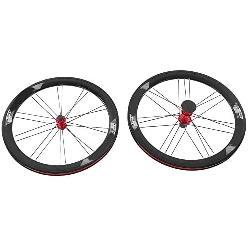 Mountain Bike Wheel : Gedourain Mountain Cycling Wheels, Fashionable Colors Bicycle Wheelset Black Spoke Flexible Stable for Outdoor for Cycling for Replacement
