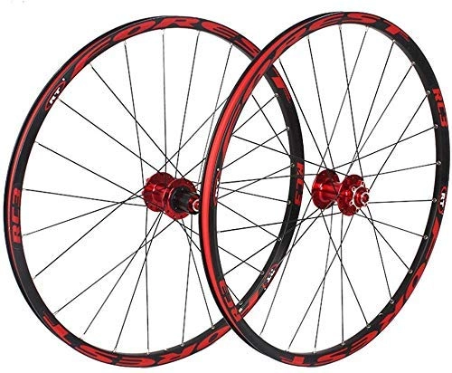 Mountain Bike Wheel : GJJSZ bike wheel 26 inch rear / front wheel, double-walled aluminum alloy mountain bike wheelset Fast release V-Brake Hybrid Sealed bearings 8 / 9 / 10 speed