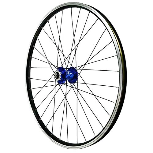 Mountain Bike Wheel : GJZhuan Bicycle Rim 26 Inch Front Wheel Disc / V Brake Mountain Bike Front Wheel 6 Hole Center Lock MTB Bicycle Front Wheel 2 Sealed Stock (Farbe : Blue)