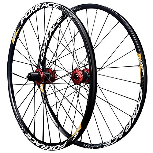 Mountain Bike Wheel : GJZhuan Mountain Bike Wheelset 27.5 / 29 Inch Thru Axle / QR Disc Brake Super Light Double Walled Aluminum Alloy MTB Bicycle Wheels Set Carbon Hub 7 / 8 / 9 / 10 / 11 / 12 Speed (Color : Black, Size : TA)