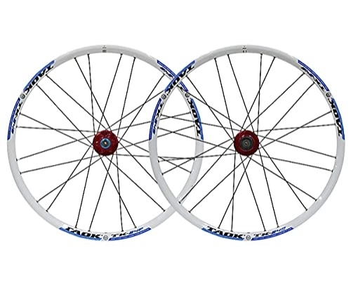 Mountain Bike Wheel : HEIMAZP 24" MTB Mountain Bike Disc Brake Wheelset Quick Release Wheels Bicycle Rim 1836g 24H QR Hub For 7 / 8 / 9 / 10 Speed Cassette (Color : Blue, Size : 24inch)