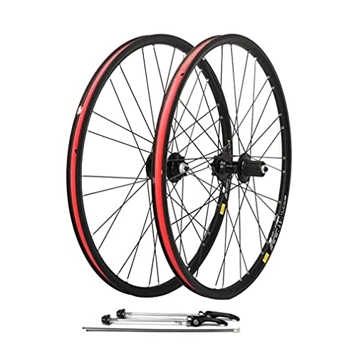 Mountain Bike Wheel : HEIMAZP Mountain Bike Wheelset 26 27.5 29" MTB Rim V / Disc Brake QR Wheels 28H For 7 8 9 10 Speed Cassette 1875g (Size : 26'')