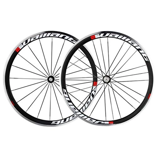 Mountain Bike Wheel : HJJGRASS Wheel Mountain Bike BLACK & WHITE HUBS, 700C Aluminum Alloy CNC | Bicycle Accessories | Straight Pull Quick Release Wheel Set