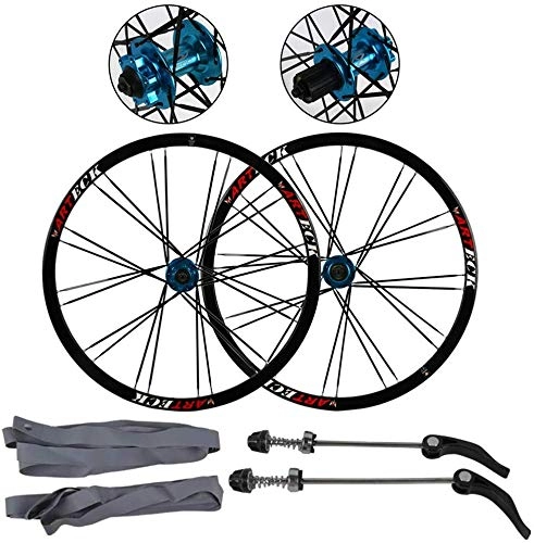Mountain Bike Wheel : HJRD 26 inch aluminum alloy bicycle rims, mountain bike wheelset double-walled disc brake quick release wheels rear wheel front wheel Palin Bearing 7 / 8 / 9 / 10 speed 24H