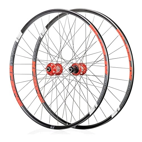 Mountain Bike Wheel : HUAQINEI MTB Bike Wheels 26 Inch 27.5 29er, Double Wall Aluminum Alloy Quick Release Hybrid / Mountain Rim Hub Discbrake 11 Speed