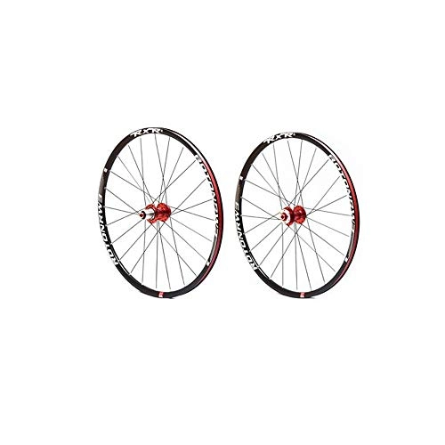 Mountain Bike Wheel : HWL Mountain Bike Bicycle 26 / 27.5 Inch, Double Wall Aluminum Alloy Disc Brake Quick Release Sealed Bearings Compatible 8 / 9 / 10 Speed (Color : B, Size : 27.5inch)