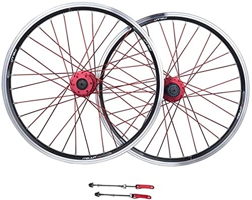 Mountain Bike Wheel : HXJZJ Bicycle Wheelset, 26inch Aluminum Alloy MTB Cycling Wheels V-Brake Disc Rim Brake Sealed Bearings 11 Speed ​​Hybrid, White