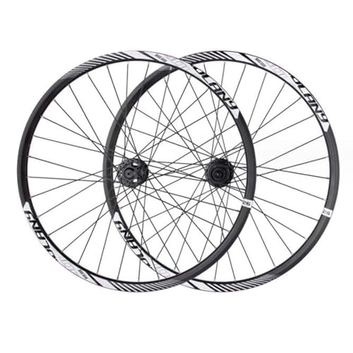 Mountain Bike Wheel : JAMCHE 26 / 27.5 / 29inch Mountain Bike Wheel Set, Aluminum Alloy Disc Brake Front 2 Rear 4 Bearings Quick Release / Thru-Axle Double Wall Rims Wheelset