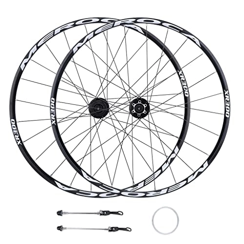 Mountain Bike Wheel : JAMCHE Bicycle Wheelset Aluminum Alloy 26 u201d27.5 Inch, Hybrid / Mountain QR Rim Disc Brake Cycling Wheels 5 Bearings Rear Wheels for 8 / 9 / 10 / 11 Speed 1685g